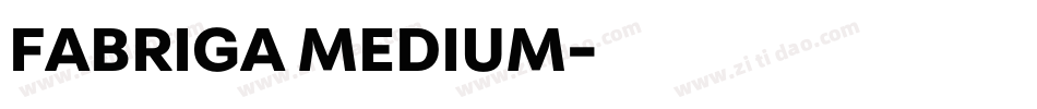 FABRIGA MEDIUM字体转换